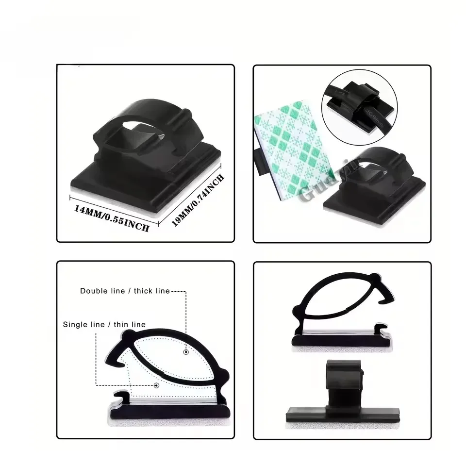 Suporte adesivo para cabos de  - Car Cable Organizer avaliação e preço