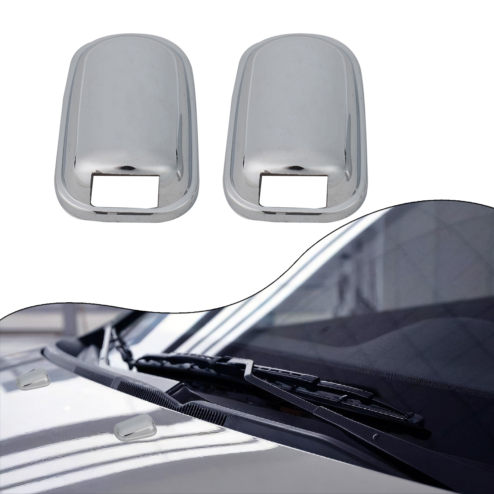 2 Peças Capas Cromadas para Bi - Car Wiper avaliação e preço