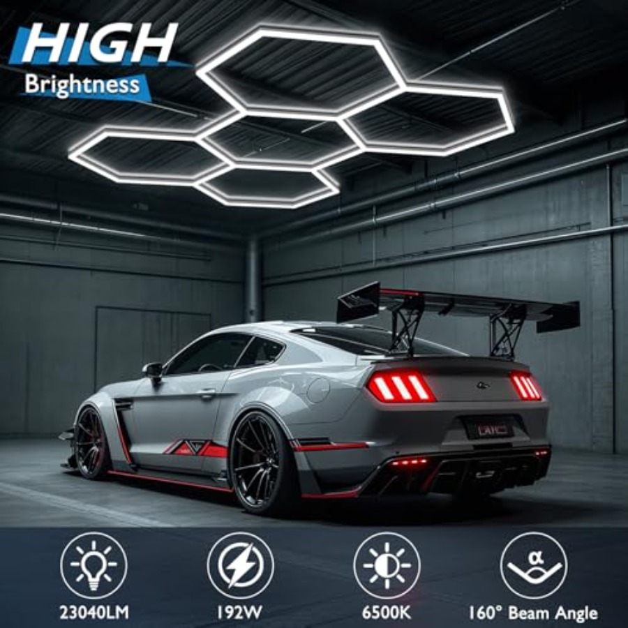 Luzes de Garagem Hexagonais, L - Car Led Light avaliação e preço